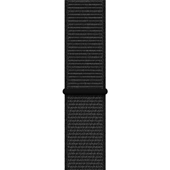 FixPremium - Bracelet en nylon pour Apple Watch (42, 44, 45 et 49 mm), noir