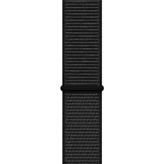 FixPremium - Bracelet en nylon pour Apple Watch (42, 44, 45 et 49 mm), noir