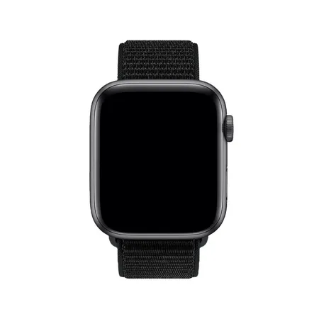 FixPremium - Bracelet en nylon pour Apple Watch (38, 40 et 41 mm), noir