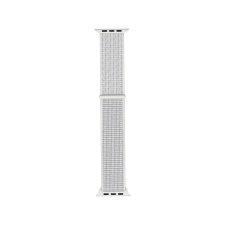 FixPremium - Bracelet en nylon pour Apple Watch (42, 44, 45 et 49 mm), blanc