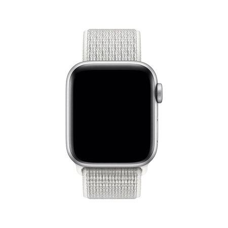 FixPremium - Bracelet en nylon pour Apple Watch (42, 44, 45 et 49 mm), blanc