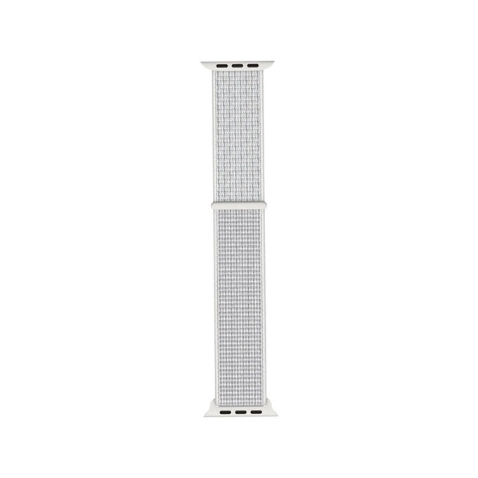 FixPremium - Bracelet en nylon pour Apple Watch (38, 40 et 41 mm), blanc
