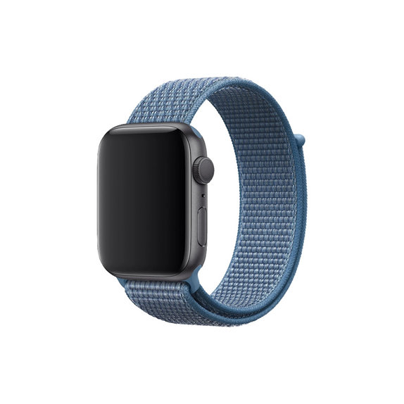 FixPremium - Bracelet en nylon pour Apple Watch (42, 44, 45 et 49 mm), bleu