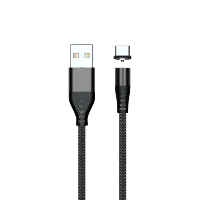 FixPremium - Câble magnétique USB-C / USB (1m), noir