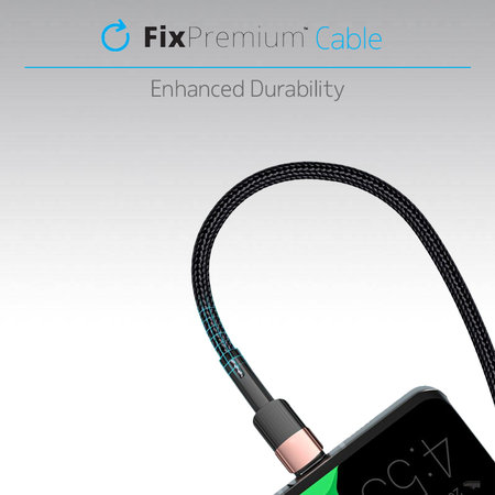 FixPremium - Câble USB-C / USB Charge Rapide (1m), noir