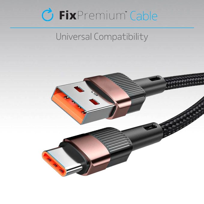 FixPremium - Câble USB-C / USB Charge Rapide (2m), noir