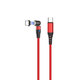 FixPremium - Câble Magnétique USB-C / USB (1m), rouge