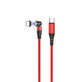 FixPremium - Câble Magnétique USB-C / USB (1m), rouge