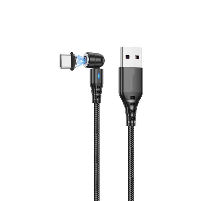 FixPremium - Câble magnétique USB-C / USB (1m), noir