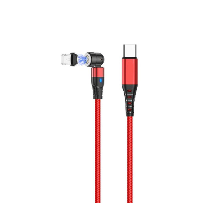 FixPremium - Câble magnétique Lightning / USB (1m), rouge