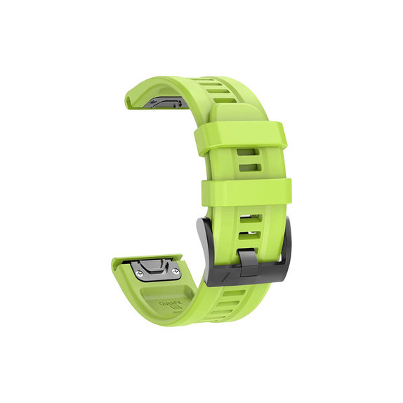 FixPremium - Bracelet en silicone pour Garmin (QuickFit 22 mm), vert