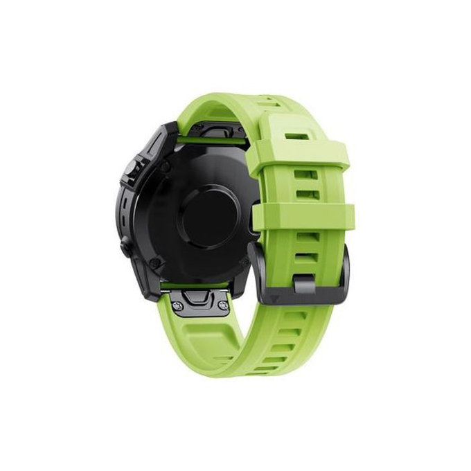 FixPremium - Bracelet en silicone pour Garmin (QuickFit 22 mm), vert