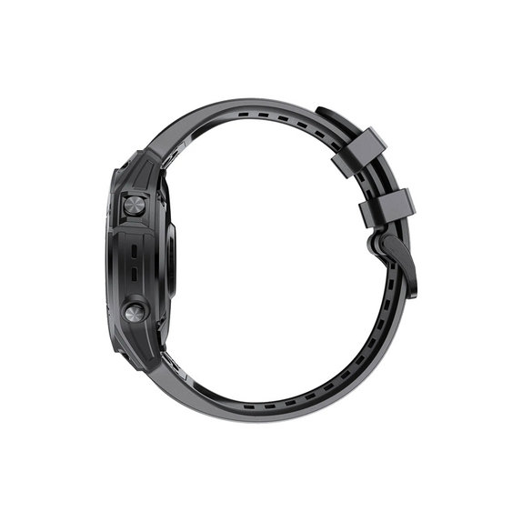 FixPremium - Bracelet en silicone pour Garmin (QuickFit 22 mm), noir