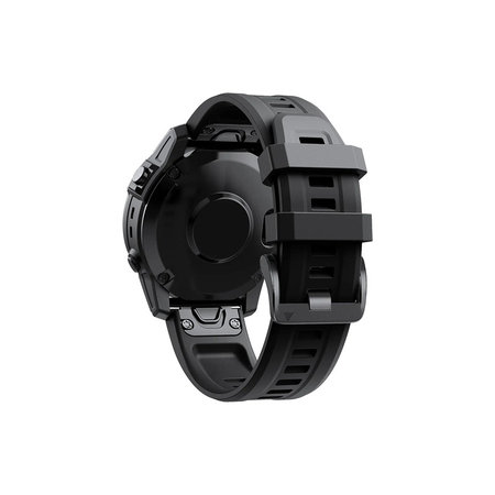 FixPremium - Bracelet en silicone pour Garmin (QuickFit 22 mm), noir