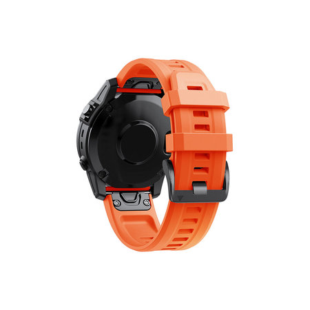 FixPremium - Bracelet en silicone pour Garmin (QuickFit 26 mm), orange