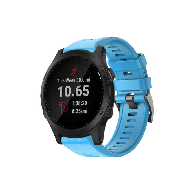 FixPremium - Bracelet en silicone pour Garmin (QuickFit 22 mm), bleu