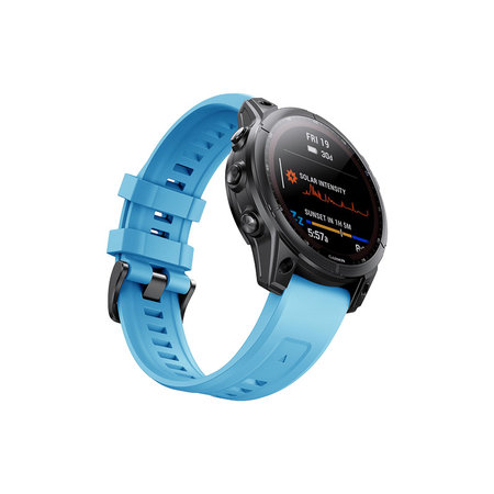 FixPremium - Bracelet en silicone pour Garmin (QuickFit 26 mm), bleu