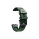 FixPremium - Bracelet en silicone pour Garmin (QuickFit 22 mm), vert foncé