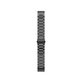 FixPremium - Bracelet en acier inoxydable pour Garmin (QuickFit 26 mm), noir
