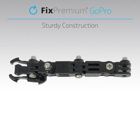 FixPremium - Support à 3 bras pour GoPro, noir