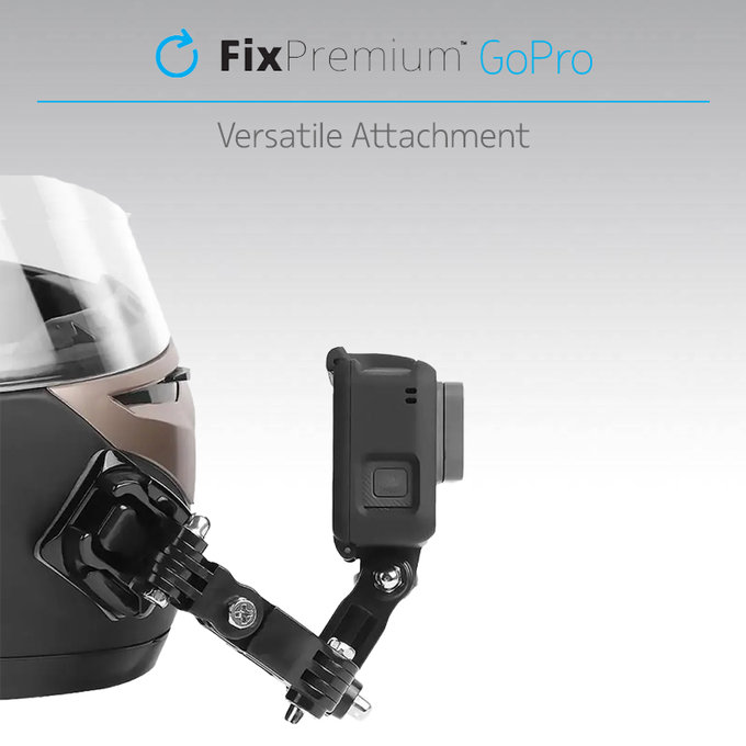 FixPremium - Support à 3 bras pour GoPro, noir