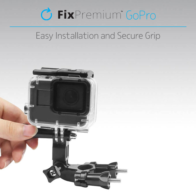 FixPremium - Support vélo pour GoPro, noir