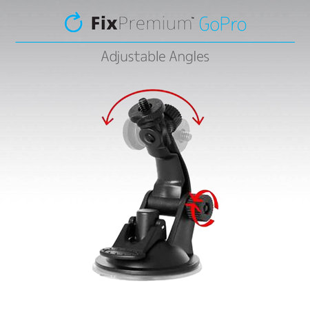 FixPremium - Support pour GoPro s Ventouse, noir