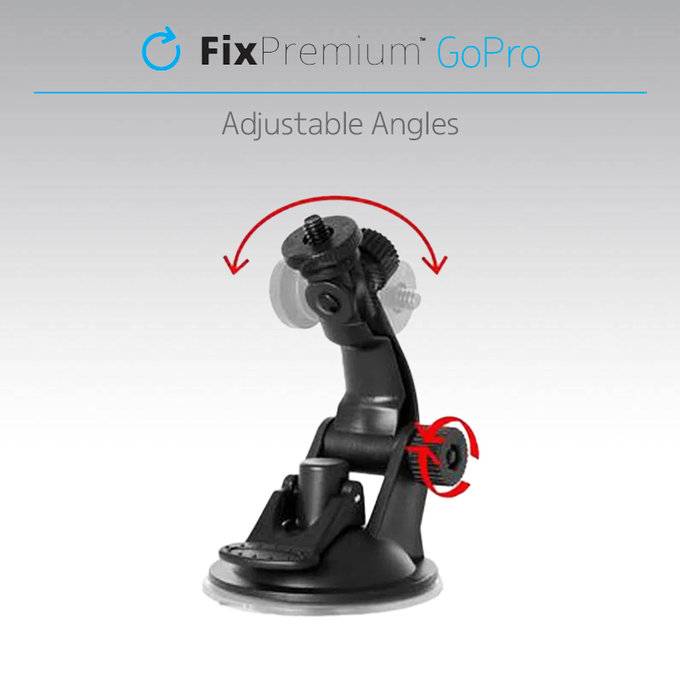 FixPremium - Support pour GoPro s Ventouse, noir