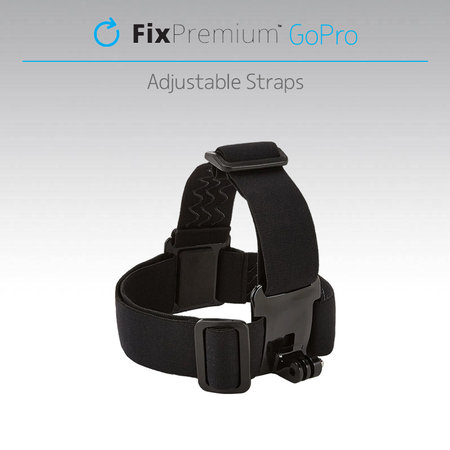 FixPremium - Support de tête pour GoPro, noir
