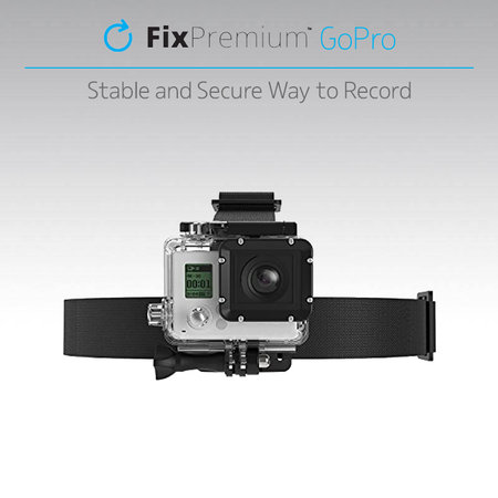 FixPremium - Support de tête pour GoPro, noir