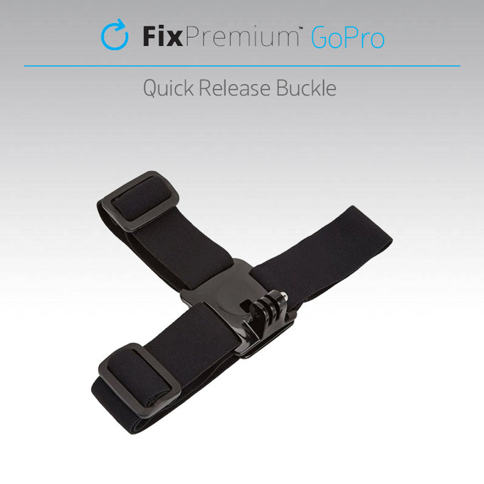 FixPremium - Support de tête pour GoPro, noir