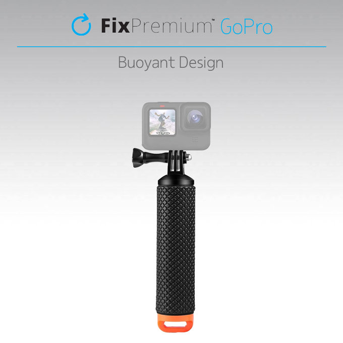 FixPremium - Flotteur pour GoPro, noir