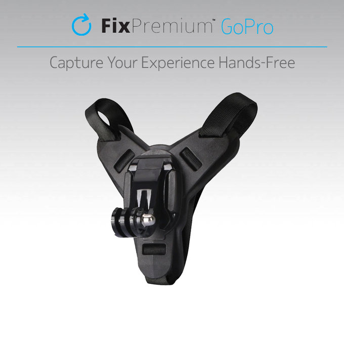 FixPremium - Support de casque pour GoPro, noir
