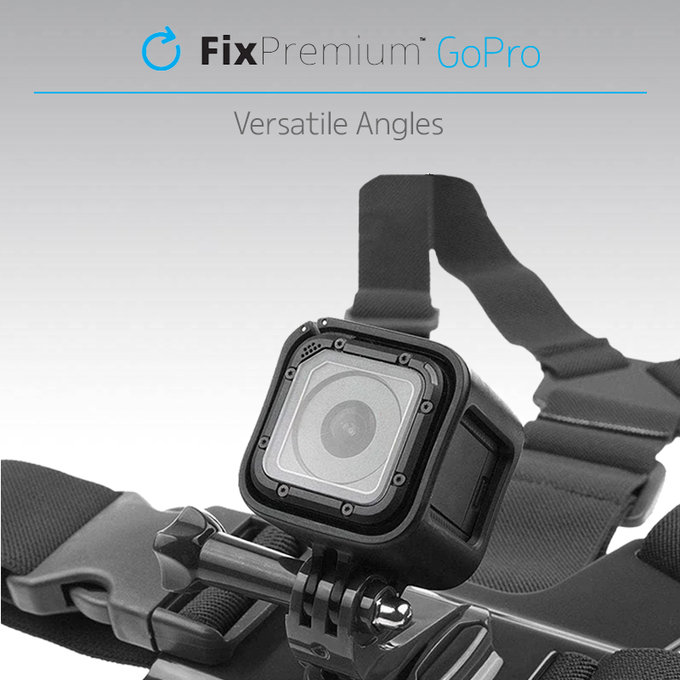 FixPremium - Support de corps pour GoPro, noir