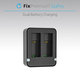 FixPremium - Station de charge pour 2 batteries GoPro (Hero (2018)/Hero 5/Hero 6/Hero 7/Hero 8), noir