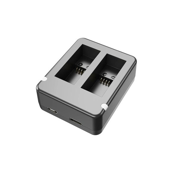 FixPremium - Station de charge pour 2 batteries GoPro (Hero (2018)/Hero 5/Hero 6/Hero 7/Hero 8), noir