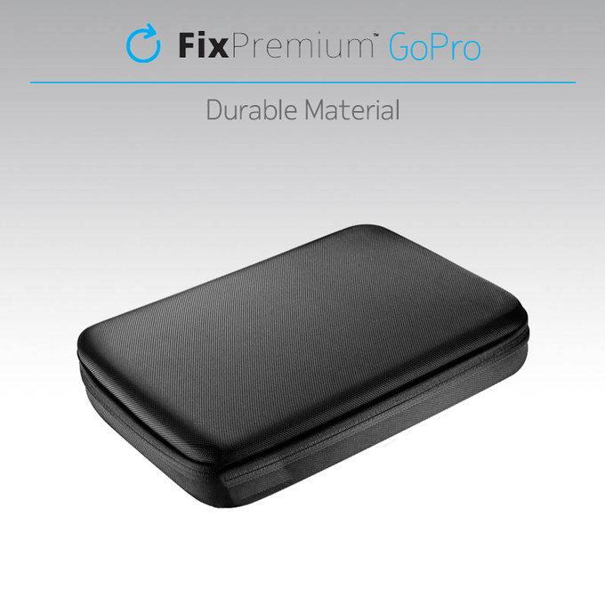 FixPremium - Étui pour GoPro et accessoires (taille L), noir