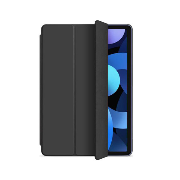 FixPremium - Étui à rabat en silicone pour iPad Air (4e, 5e génération), noir