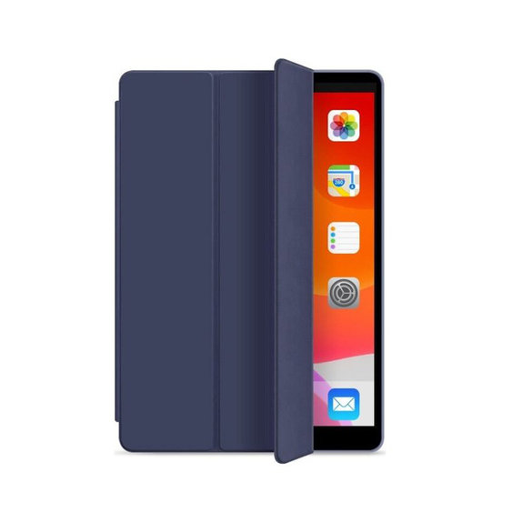 FixPremium - Étui à rabat en silicone pour iPad 10.2 (7e, 8e, 9e génération), bleu