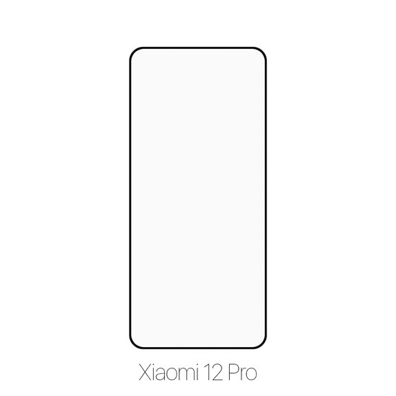 FixPremium FullCover Glass - Verre trempé 3D pour Xiaomi 12 Pro, noir