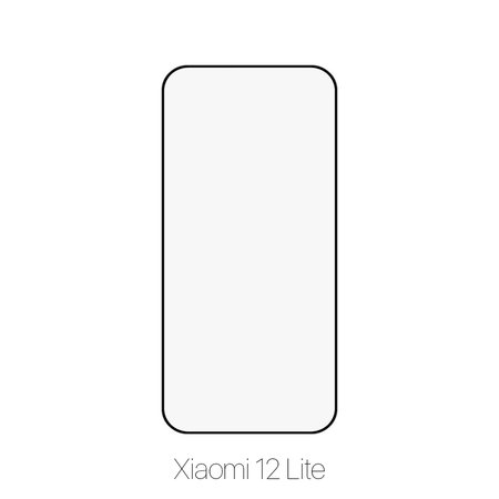 FixPremium FullCover Glass - Verre trempé pour Xiaomi 12 Lite, noir