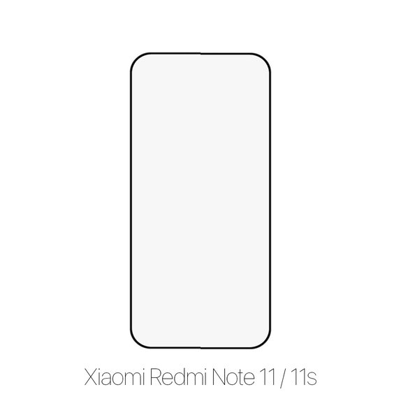 FixPremium FullCover Glass - Verre trempé pour Xiaomi Redmi Note 11 & 11S, noir