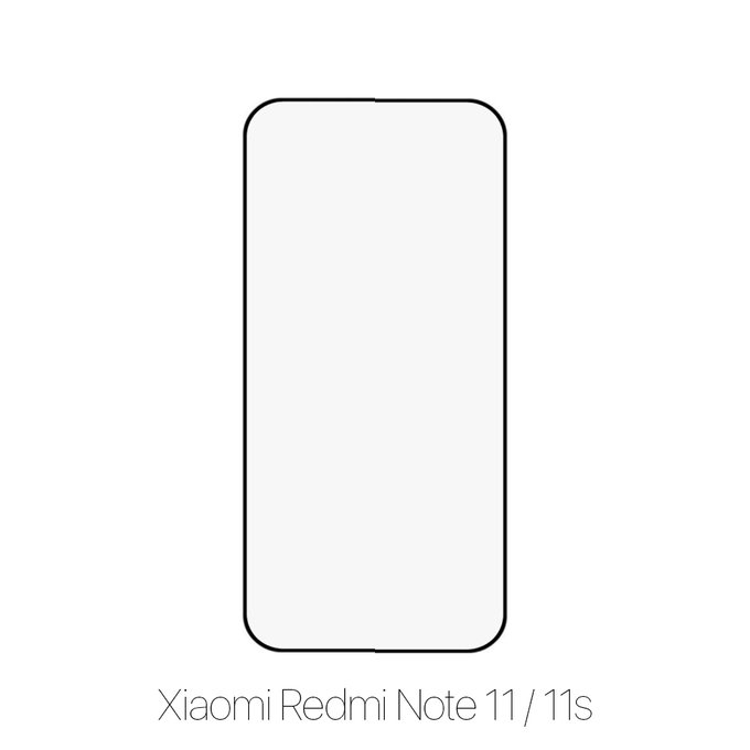 FixPremium FullCover Glass - Verre trempé pour Xiaomi Redmi Note 11 & 11S, noir