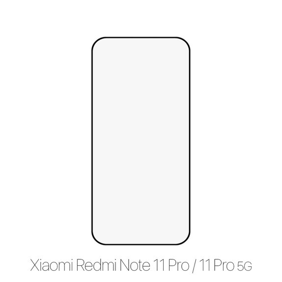 FixPremium FullCover Glass - Verre trempé pour Xiaomi Redmi Note 11 Pro & 11 Pro 5G, noir