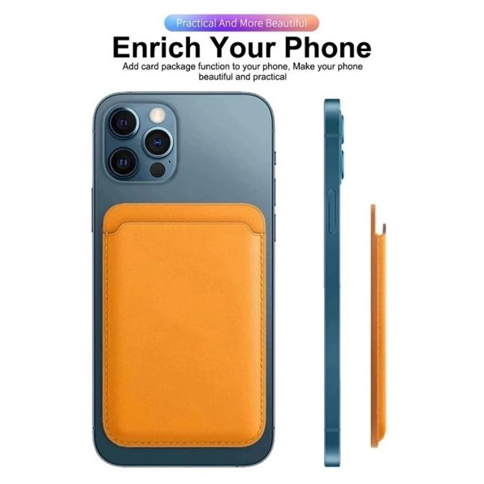 FixPremium - Portefeuille MagSafe, marron