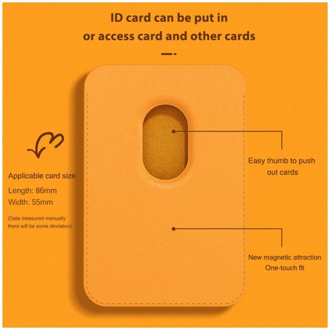 FixPremium - Portefeuille MagSafe, marron