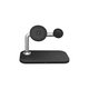 FixPremium - Support MagSafe 3en1 pour iPhone, Apple Watch et AirPods, noir
