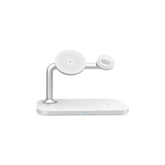 FixPremium - Support MagSafe 3en1 pour iPhone, Apple Watch et AirPods, blanc