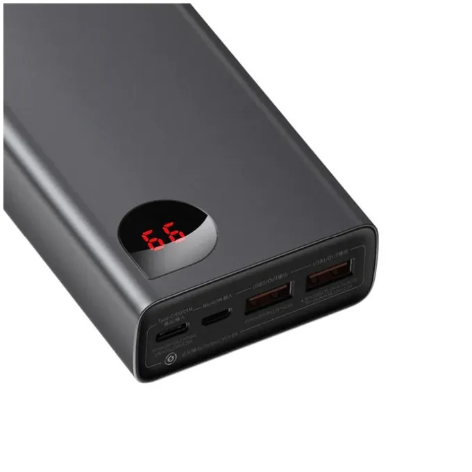 Baseus - PowerBank 65W 20 000 mAh, noir