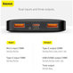 Baseus - PowerBank 30 000 mAh, noir